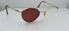 Vintage Silhouette 6315 Gold Metal Oval Half-Rim Sunglasses FRAMES ONLY Austria