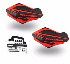 PowerMadd Sentinel Handguards Guards Kit Red Black Snowmobile Snow Hayes Brakes