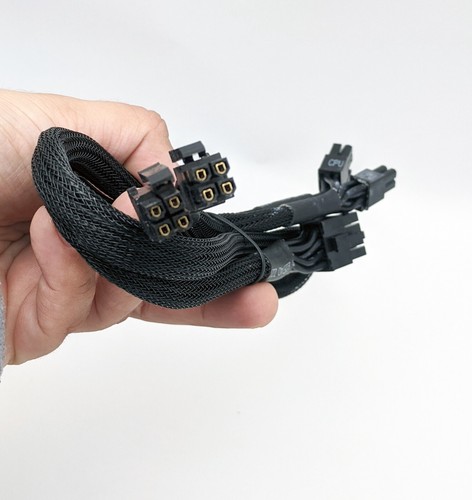 Fully Modular Sleeved 20+4pin,4+4pin CPU Cable Set for PowerSpec® PSX850GFM PSU - Picture 13 of 15