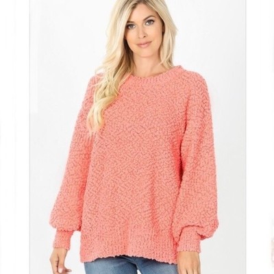 popcorn stitch sweater