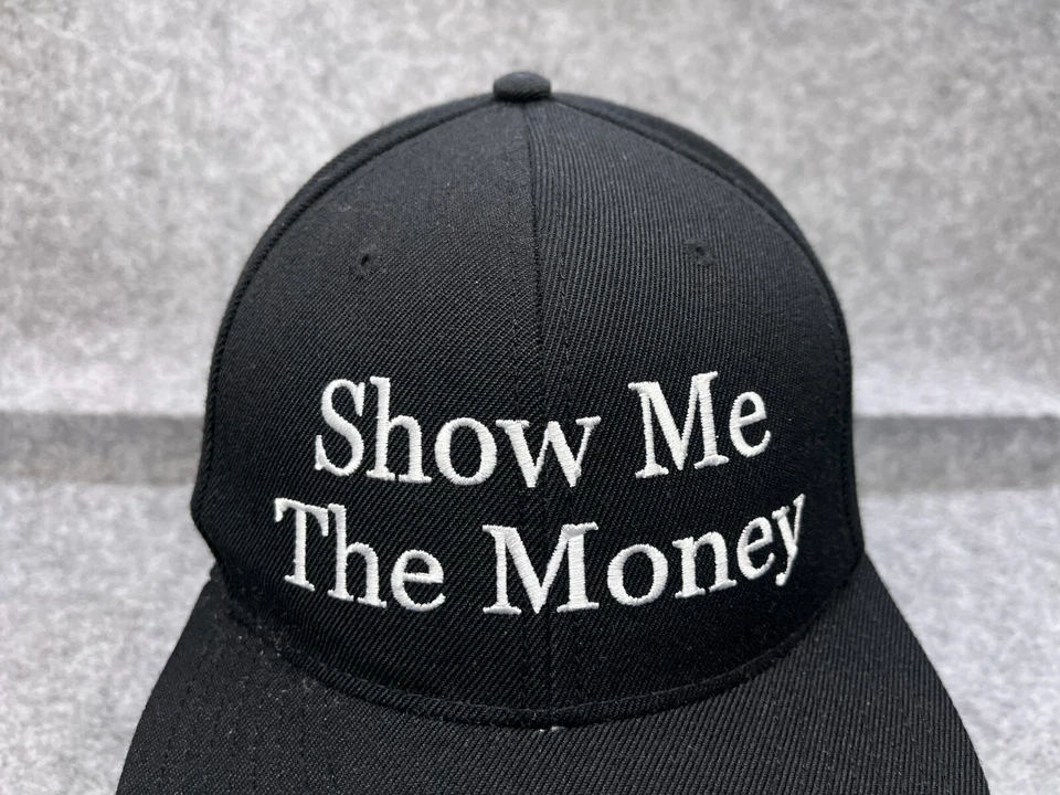 Show Me The Money 帽子 Snap Back 成人 均码 黑色 羊毛 丙烯酸 — 第 2/4 张图片