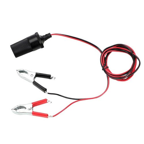 12V 15A Car Battery Clamp Cigarette Lighter Alligator Clip Socket Power Adapter - Bild 6 von 10