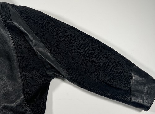 Preston & York Women's Genuine Pig Skin Leather Jacket, Black Size L - Picture 10 of 14