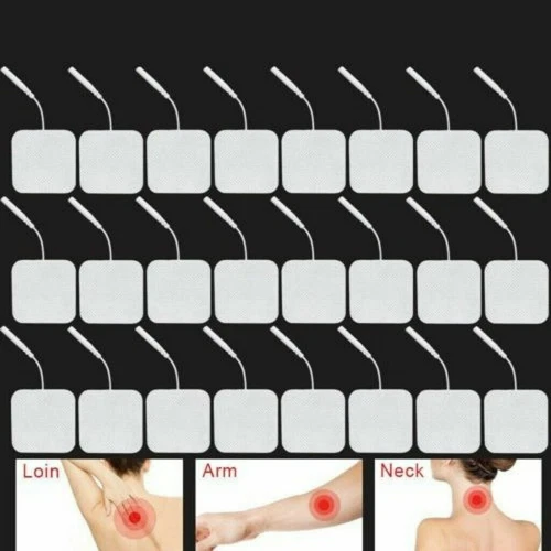 20x TENS Elektroden Pads Selbstklebend für Massage EMS Reizstrom Gerät 4x4cm DE - Bild 7 von 14