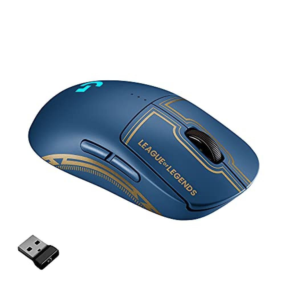 Logitech G PRO Mouse Gaming Wireless - LIGHTSPEED, Sensore HERO 25K, 25.600 DPI,