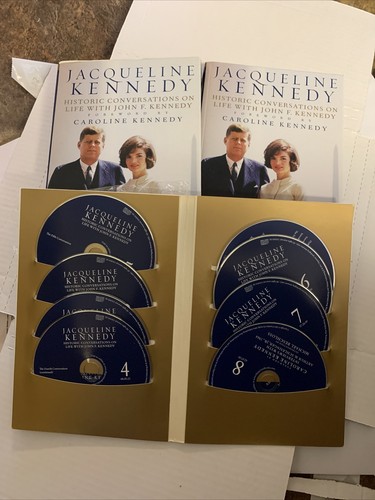 Jacqueline Kennedy Conversations on Life John F. Kennedy HCDJ book 8 CD Slipcase - 第 1/3 張圖片