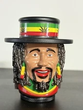 BOB MARLEY ONE LOVE JAMAICAN HERB GRINDER ROLLING PAPERS JAMAICA SPICE CRUSHER