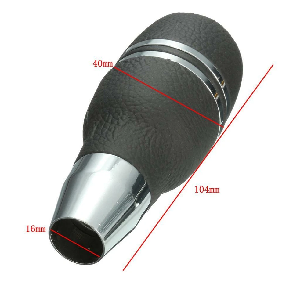Cabezal de palanca de cambios automático para automóvil con botón negro accesorios Foto 2 de 4