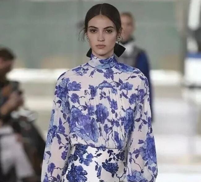 Tory Burch Rosemont Floral Lilli Shirt Blouse Silk Garden Party 8