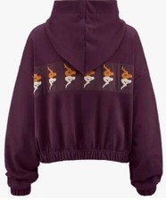 Womens KAPPA 222 BANDA 10 Vajoet Viotet Hoodie Size Medium