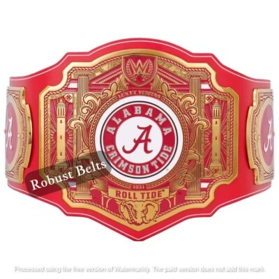 Alabama Crimson Tide Championship Wrestling WWE Legacy Title Belt