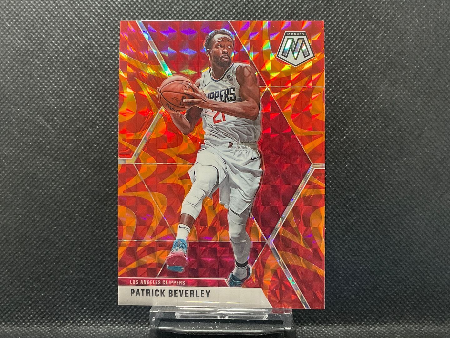 2019-20 Panini Mosaic NBA Patrick Beverley #88 Reactive Orange