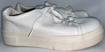 white platform tennis shoes