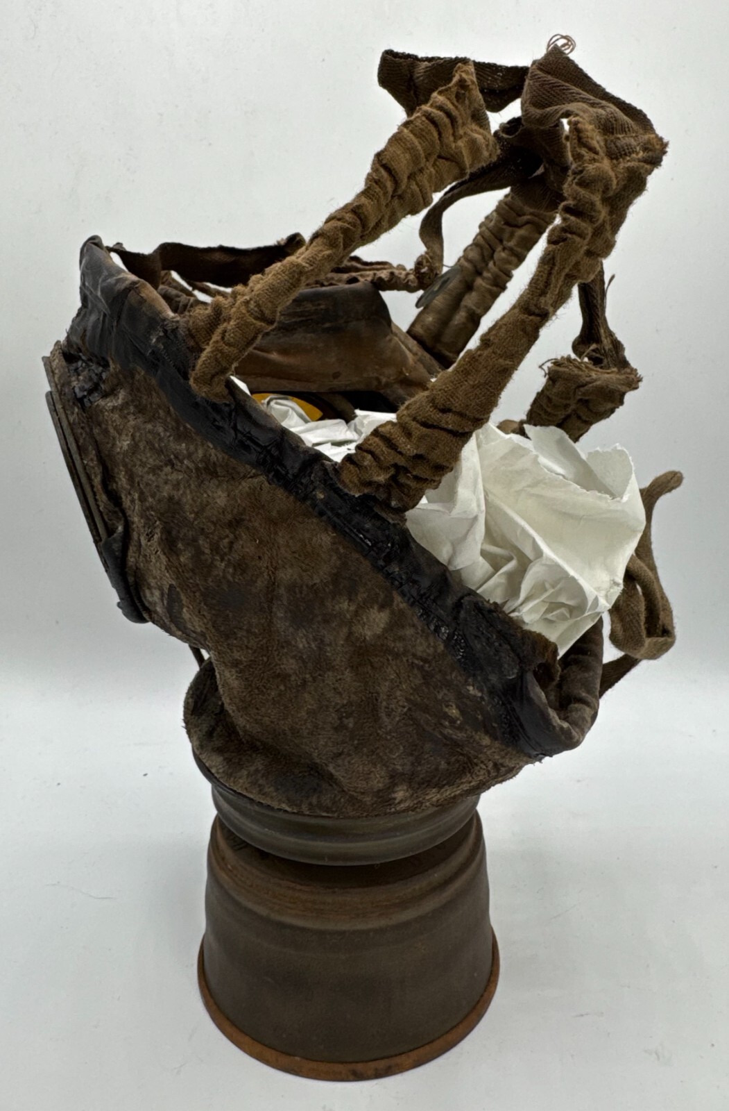 ORIGINAL WW1 German Gas Mask w/ Filter Canister Argonne 1918 Veteran Bringback