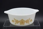 Vintage Pyrex 472 Butterfly Gold Cinderella 1.5 Pt Casserole Dish Bowl MCM NO LI