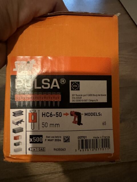 Spit Pulsa HC6-50 x500 Nails 50mm New +GAS Models-65