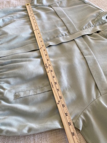 Giacca classica Nine West Donna XL Verde Muschio Cerniera Intera Finta Collo Leggera - Foto 7 di 9