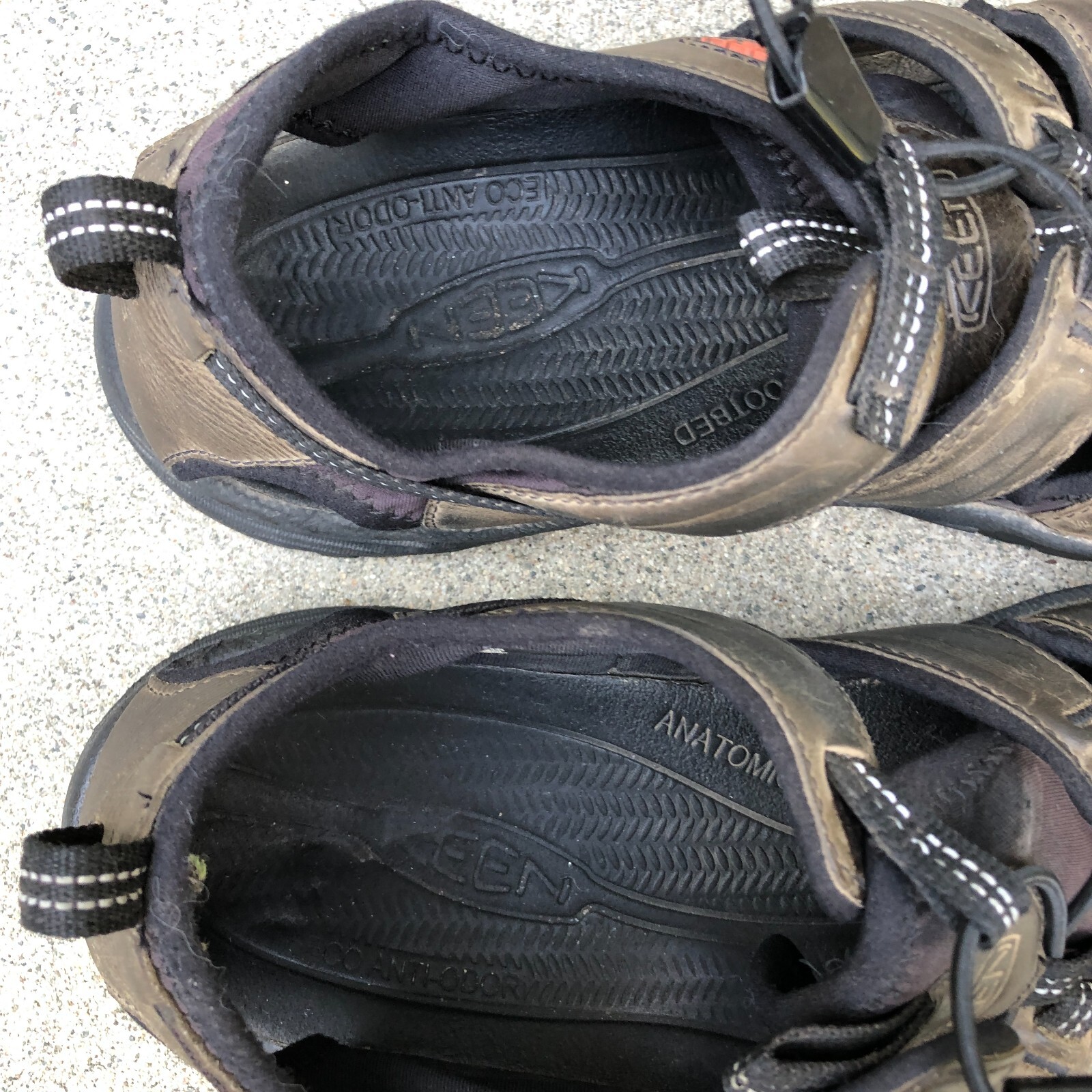 KEEN TARGHEE Waterproof Leather Sandals Shoes Men's 14 Brown Hiking Outdoors