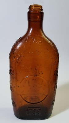 Armstrong 1959 Amber one pint 1788 whiskey bottle unbroken