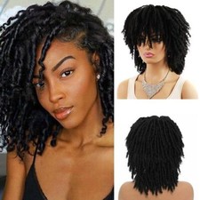 Dreadlock Wig Short Twist Wigs For Women Daily Wear Short Curly Braided Natural