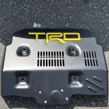 Raised Yellow Plastic Letters TRD Skid Plate Tacoma 16-23; 4Runner 19-21