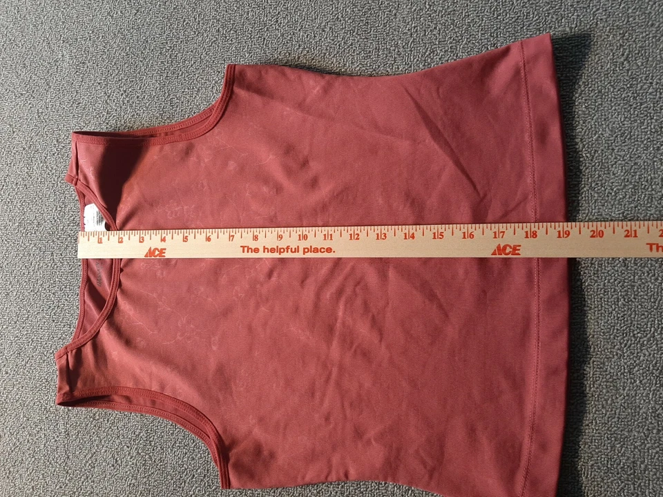 Danskin Yogos Майка Sz M средний без рукавов цветочный темно-розовый тренировки Топ женщин - Изображение 2 из 4