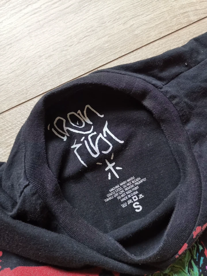 Iron Fist printed rock metal tee - Image 2 of 3