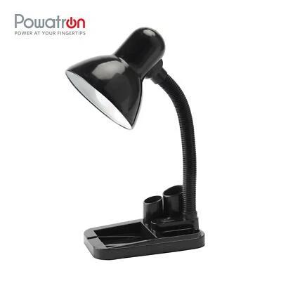 POWATRON Desk Lamp Flexible Neck Bedside Night Study Table Book Reading Light Office