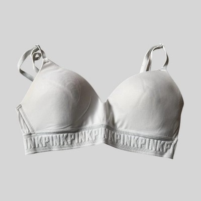 White PINK Wear Everywhere Wireless Bra