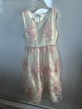 Dziewczęca suknia ślubna 3-4 lata Świąteczny ślub 110 Sukienka noszona raz