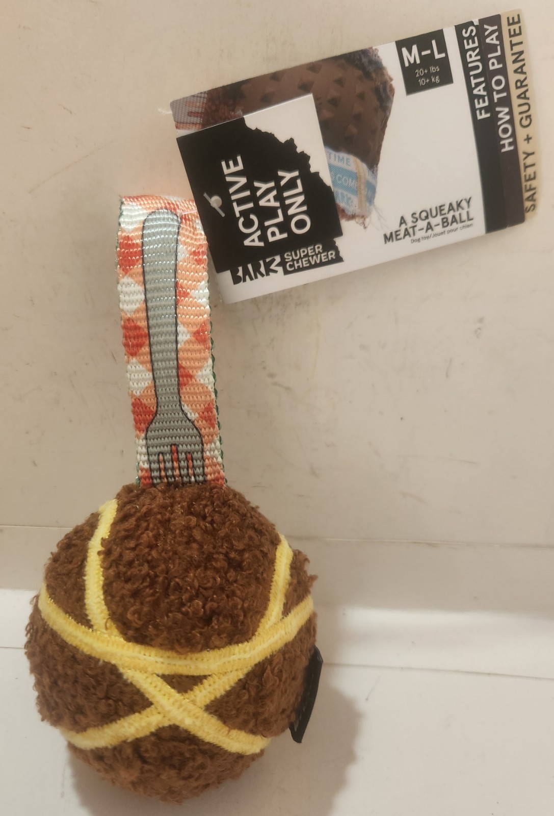 Bark Box Lot of 3: A Squeaky Meat-A-Ball, Crunchy Potato Fry & Sweetie Pie...NWT