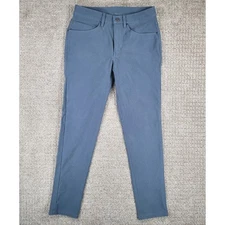 Lululemon ABC Utilitech Pant Slim 30x30 Canvas Mens Blue Casual Commuter