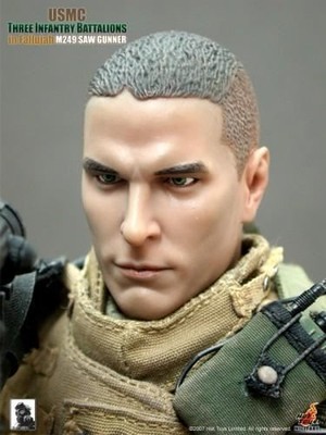 1/6 scale USMC Three Infantry Battalion - M249 SAW Gunner - MINT