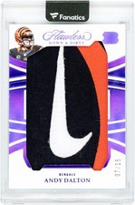 Andy Dalton Cincinnati Bengals 2025 Panini Flawless Purple Down & Item#14541575