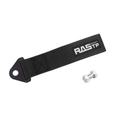 High Strength Racing Tow Strap, Tow Hook Fit for Front or Rear Front black