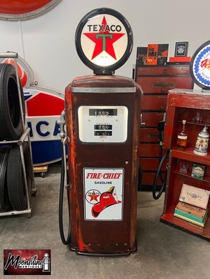 Rustoration 1950's TEXACO Fire Chief Tokheim 300 Gas Pump - Gas