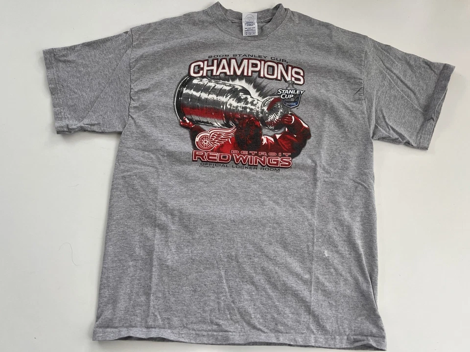 Camiseta Detroit Red Wings 2008 Stanley Cup Champions - Hombre XLarge NHL Ver Fotos Foto 2 de 4