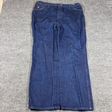 Vintage Wrangler Jeans 42x30 Mens Regular Fit Blue Denim Ideal Zipper 70s