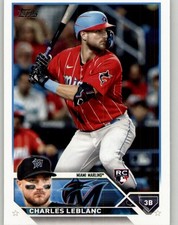 2023 Topps Charles Leblanc Rookie #446 RC Miami Marlins