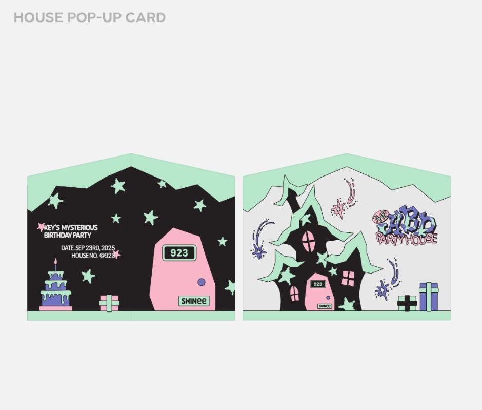 THE HBD PARTY HOUSE FOR KEY SHINEE GOODS 2025 ARTIST BIRTHDAY POUCH PACK NEW