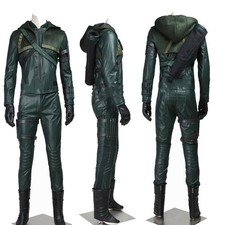 Exclusive Green Arrow Stagione3 Oliver Queen Cosplay Costume Halloween Whole Set