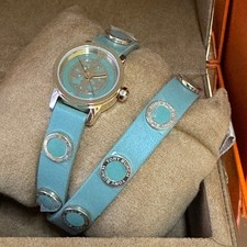 NEW TORY BURCH Reva Mini Women Watch Double Wrap Studded Watch TRB4014