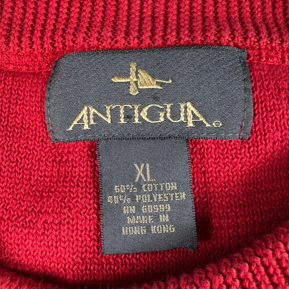 Suéter Vintage Antigua St. Louis Cardinals Serie Mundial 2004 Cuello Redondo XL Rojo Foto 3 de 4