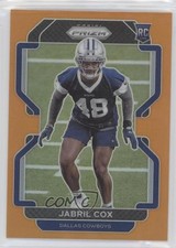 2021 Panini Prizm Rookie Orange Prizm 48/249 Jabril Cox #394 0nr3