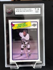 1988-89 O-Pee-Chee Hockey Card Wayne Gretzky #120 KSA NM+ 7.5 LA Kings