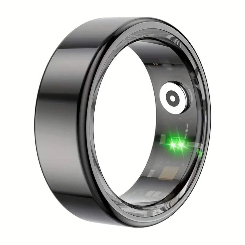 NNETM Smart Ring Fitness Tracker with Stainless Steel Design for Workouts and Activity Tracking
