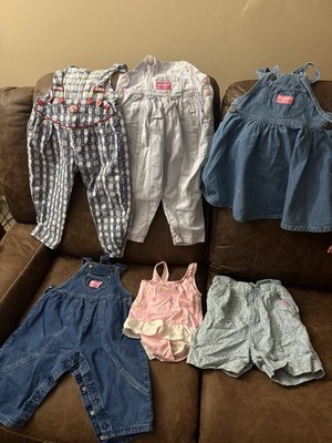 Osh Kosh B'Gosh Vintage 80s-90s Lot Of 6 One 2t The Rest 4t And 5t