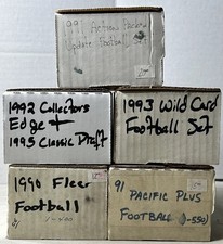 1990 To 1995 Fleer Classic Football Lot Of 6 Complete Sets Action Packed A2