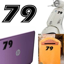 Sticker Vinyl Number 79 Eras