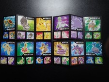 Pokemon Card Coris Promo Non Holo Sticker x4 Pikachu Ditto Lapras etc #6180